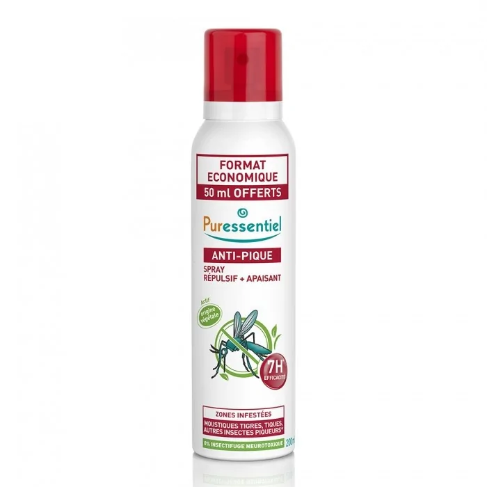 Puressentiel Anti-Pique Spray Répulsif + Apaisant 200ml Soin -