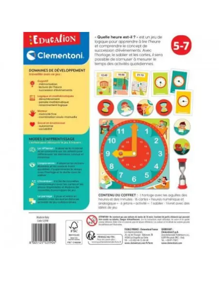 Clementoni Educational Tick-Tock clock from 5 to 7 years — photo 4