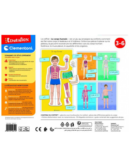 Clementoni Education Le corps humain 3-6ans 3 - 5 ans -