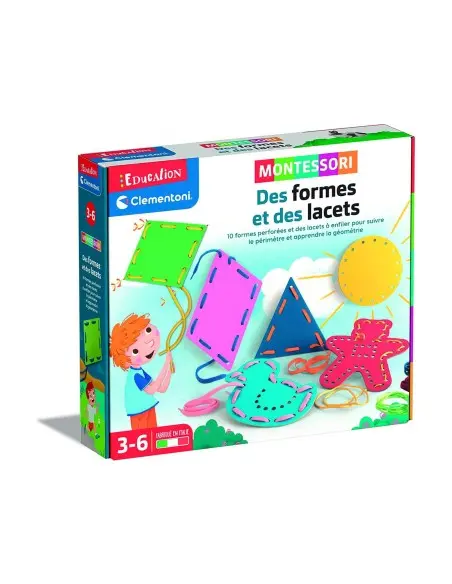 Clementoni Education Montessori Shapes and Laces from 3 to 6 years