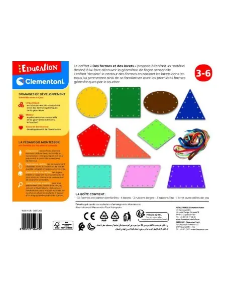 Clementoni Education Montessori Shapes and Laces from 3 to 6 years — photo 3