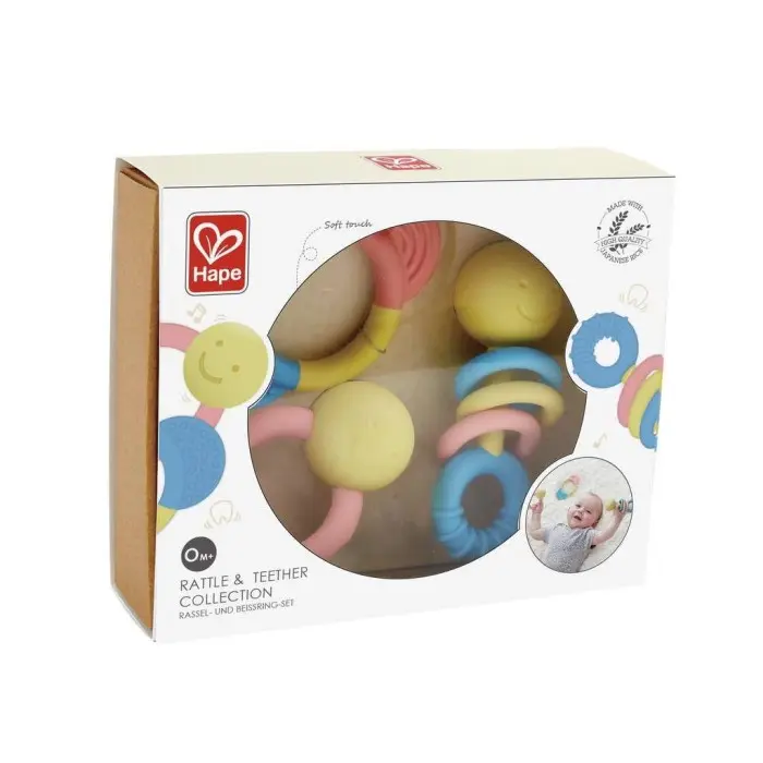 Hape Coffret d'Anneaux et Hochets en Riz Japonais 0m+ Hochet -