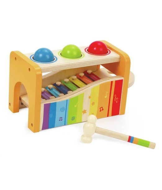Hape hammer bench with xylophone from 12 months