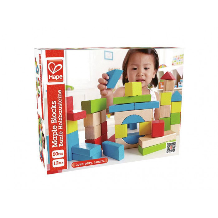 Hape 50 Blocs de construction en bois 12m+ 0 - 3 ans - Hape