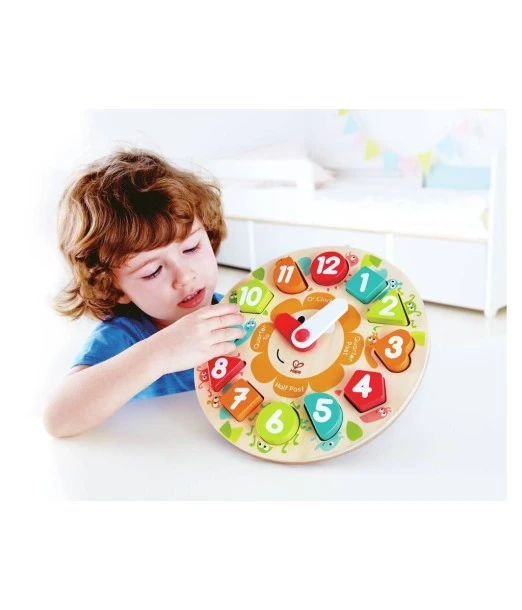 Hape clock puzzle with large pieces from 3 years 2