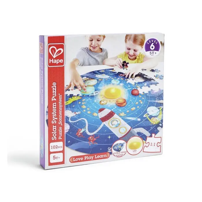 Hape Puzzle système solaire 5ans+ 5 - 7 ans - Hape Maroc