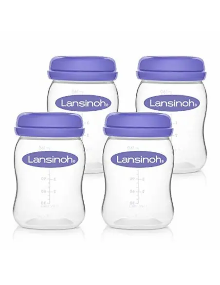 Lansinoh breast milk storage pots x4