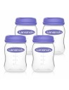 Lansinoh Pots de conservation du lait maternel x4 Conservation