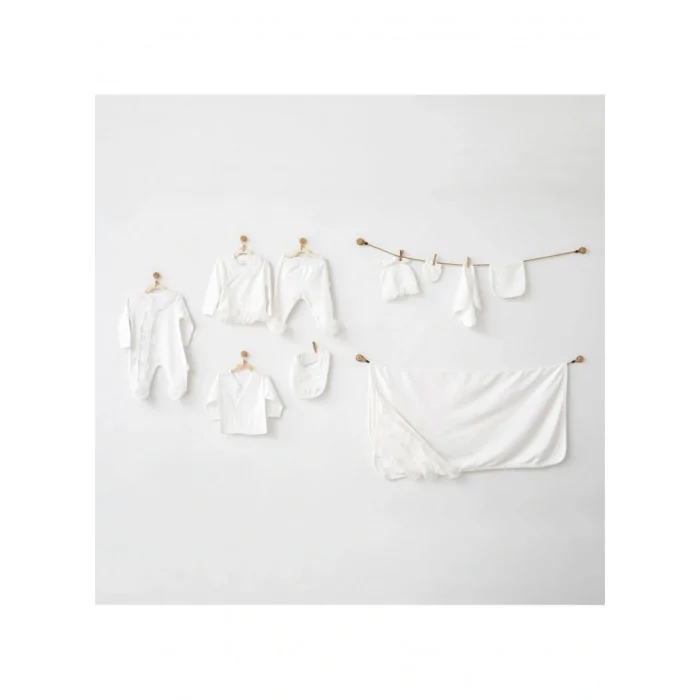 Coffret naissance 100% coton 10 pièces Blanc Chic Pyjama bébé 