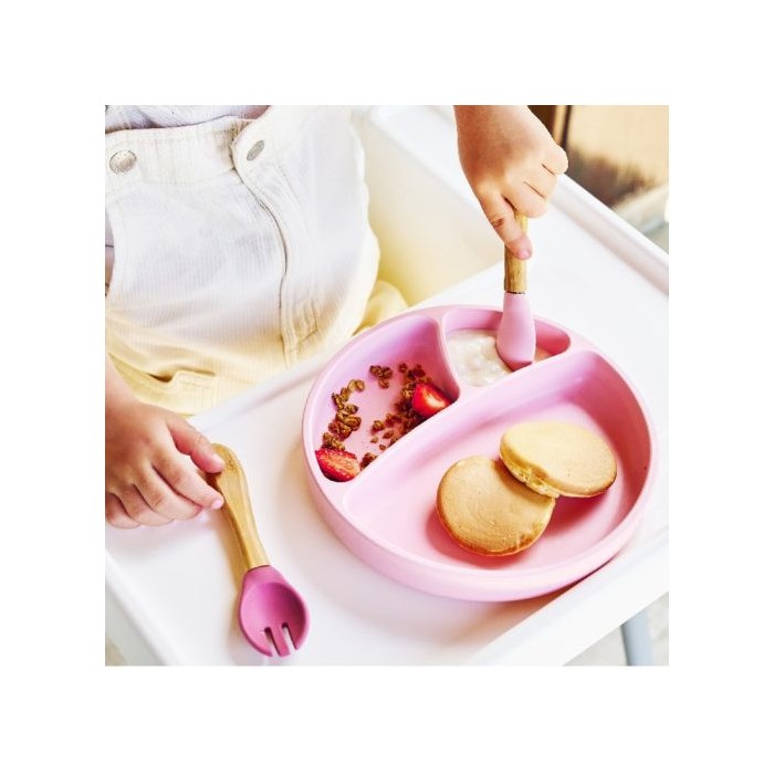 Minikoioi Assiette Multi-Compartiments Avec Ventouse En