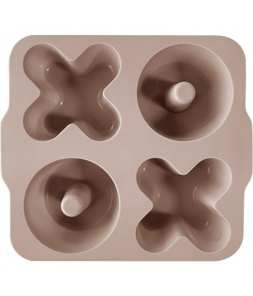 Minikoioi 2 Moules XOXO En Silicone – Beige Vaisselle bébé -