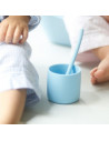 Minikoioi Gobelet Bébé En Silicone – Bleu Vaisselle bébé -