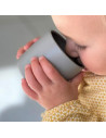 Minikoioi Gobelet Bébé En Silicone – Gris Vaisselle bébé -