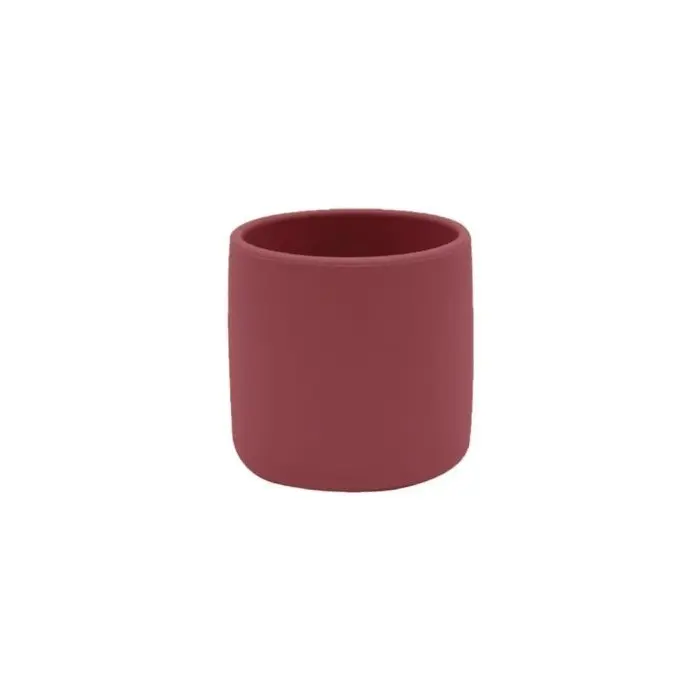 Minikoioi Set En Silicone: Bol Gobelet Cuillere – Rouge Velvet.
