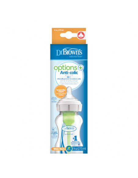 Dr. Brown's - Biberon 270ml Cole large 0M+ Biberon &