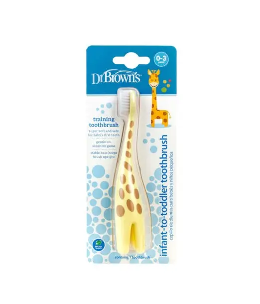 Dr Brown's Brosse à dents 0-3ans Girafe Brosse à dents - Dr 2