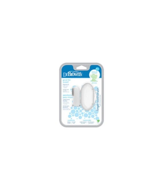 Dr Brown's silicone toothbrush with case, from 3 months