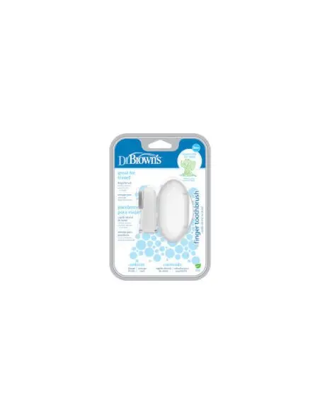 Dr. Brown's - Brosse à dents en silicone avec étui 3M+ Univers