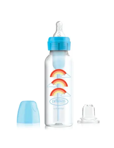 Dr Brown's baby bottle 270 ml wide-neck Rainbow from 6 months