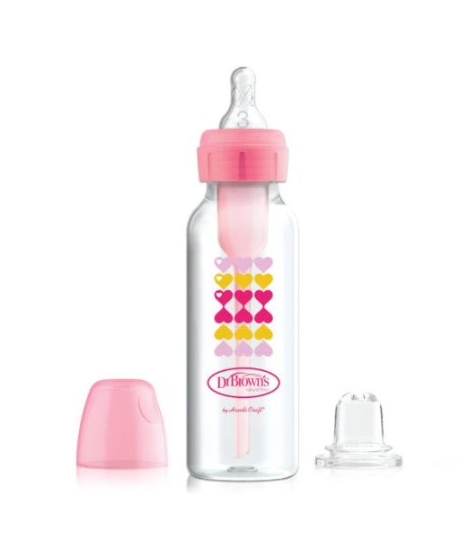 Dr Brown's baby bottle 270 ml Cole large Hearts, from 6 months
