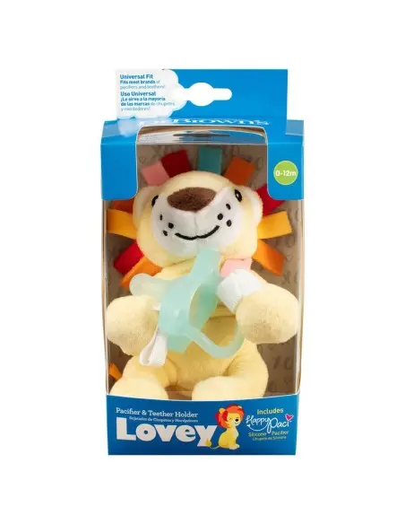 Dr Brown's comforter lion with silicone nipple, from 0 to 12 months