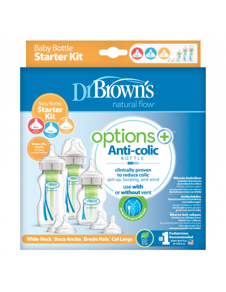Dr Brown's - Options+ Anti-colic Bottle | Kit de démarrage