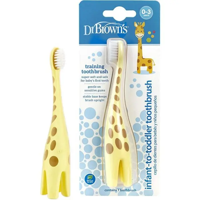 Dr Brown's Brosse à dents 0-3ans Girafe Brosse à dents - Dr