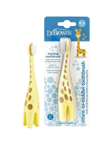 Dr Brown's Brosse à dents 0-3ans Girafe Brosse à dents - Dr