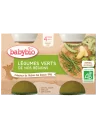 Babybio Légumes Verts 2x130g 4m+ Céréales & Compotes - Babybio