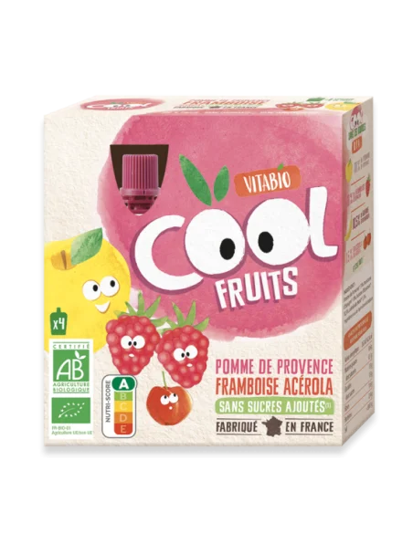 Vitabio fruit pouches Apple Raspberry Cool Fruits