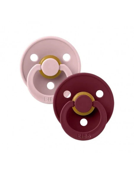 Sucette BIBS Pack De 2 Pink Plum/Elderberry Sucettes - BIBS