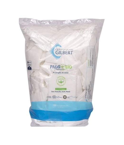 Coton Pads Bio Rectangle 180 Gilbert