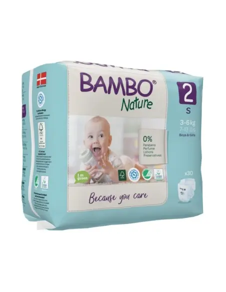 Bambo Nature diapers Size 2 (3-6kg) 30 units