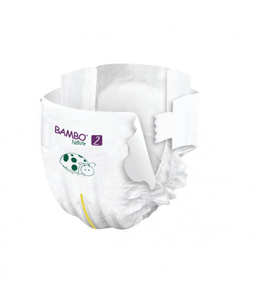 Couches Bambo Nature Taille 2 (3-6kg) 30 unités, Couches bébé - Puériculture Maroc 2