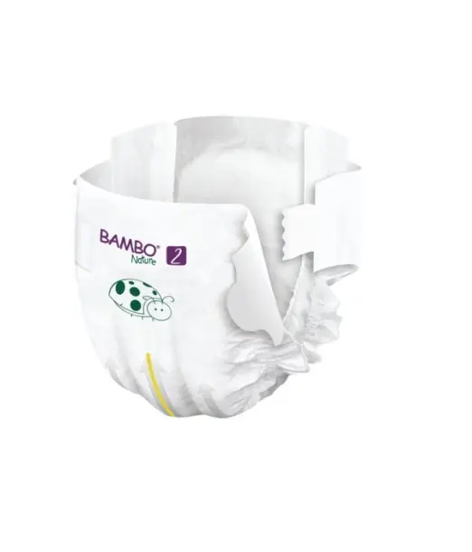 Couches Bambo Nature Taille 2 (3-6kg) 30 unités Couches Bébé - 2