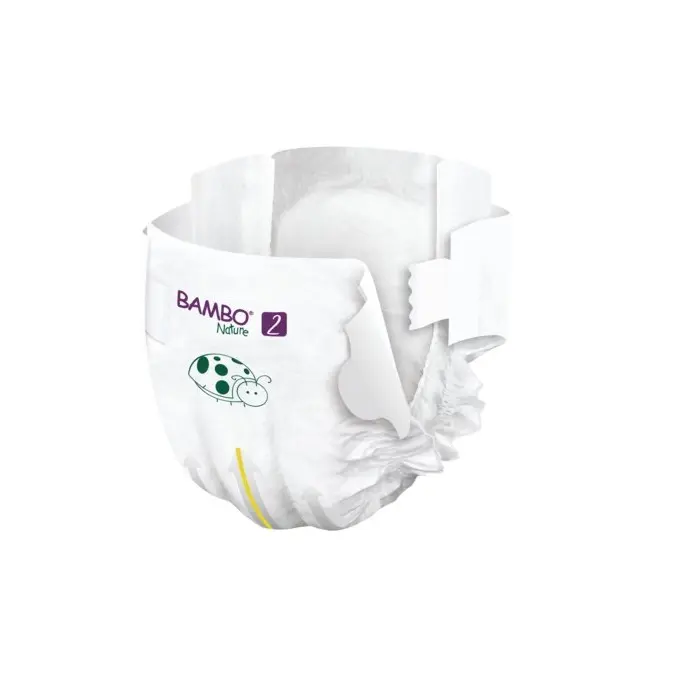 Couches Bambo Nature Taille 2 (3-6kg) 30 unités Couches Bébé -