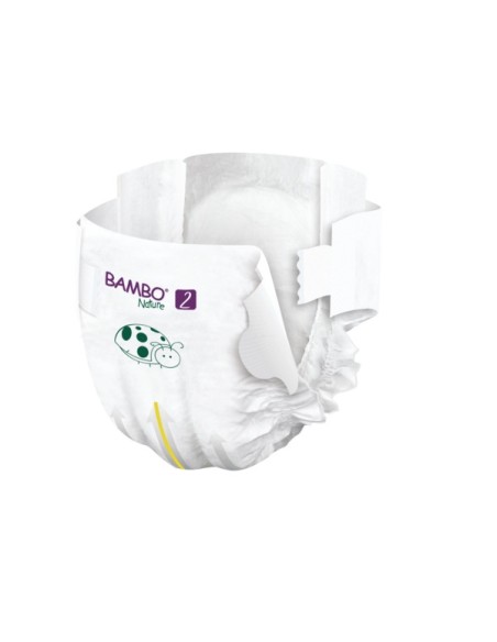 Couches Bambo Nature Taille 2 (3-6kg) 30 unités dans Couches Bébé chez Baby And Mom Maroc