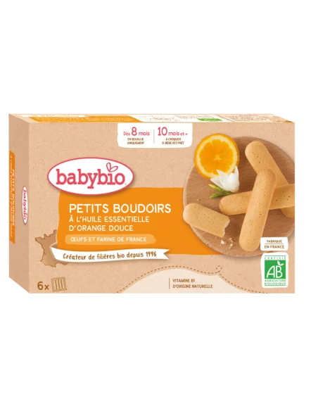 Babybio small biscuits with sweet orange essential oil from 8 months