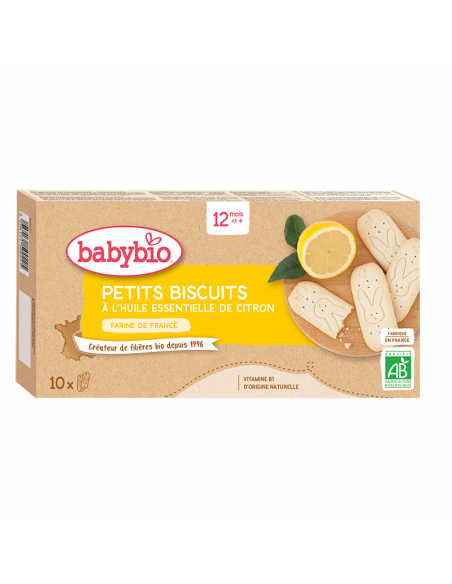 Babybio Petits Biscuits à L'huile Essentielle De Citron 8m+