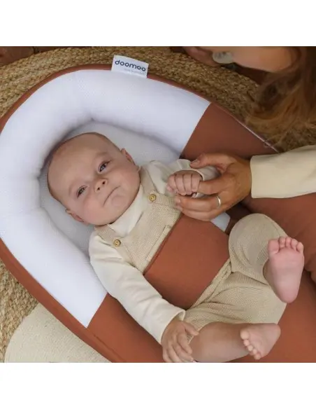 Cocoon Réducteur De Lit Tetra Jersey Terracotta Doomoo Cocon -