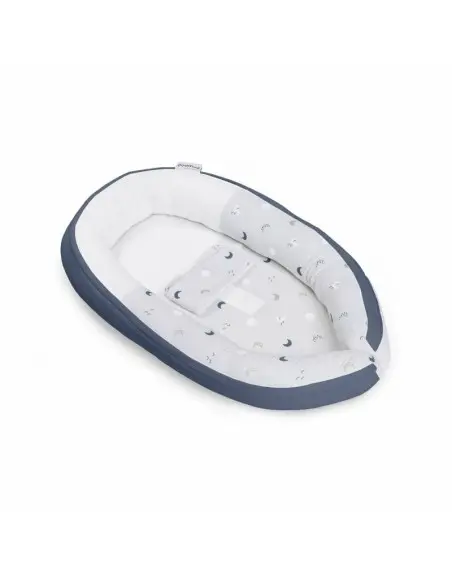 Doomoo Cocoon crib reducer Blue Grey Moon