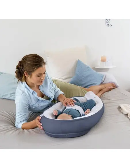 Doomoo Cocoon crib reducer Blue Grey Moon — photo 3