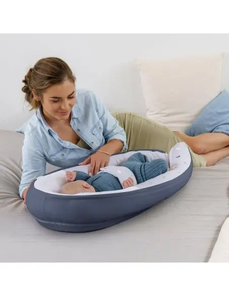 Doomoo Cocoon crib reducer Blue Grey Moon — photo 4