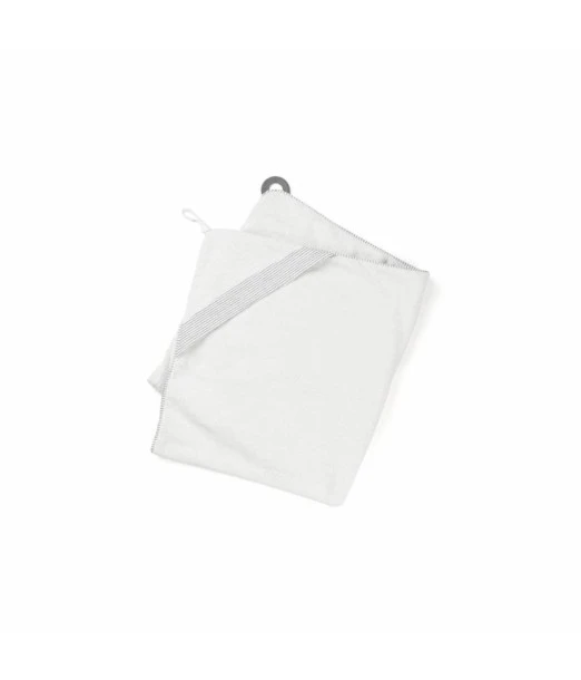 Doomoo hooded towel XL with teething ring Dry'n Play from 0 to 6 years - white