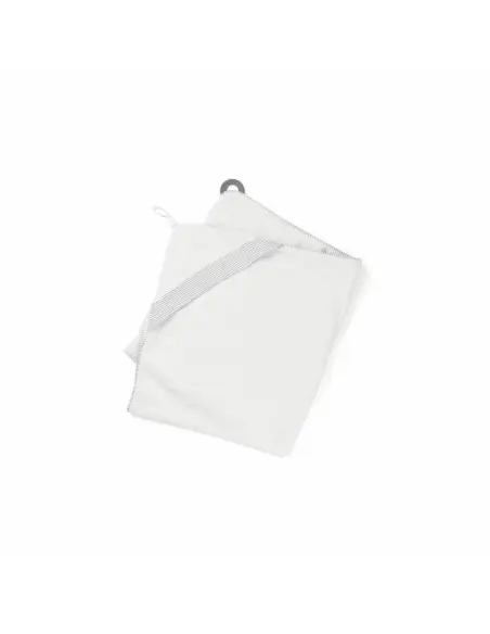 Doomoo hooded towel XL with teething ring Dry'n Play from 0 to 6 years - white