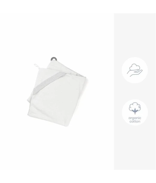 Doomoo hooded towel XL with teething ring Dry'n Play from 0 to 6 years - white 2