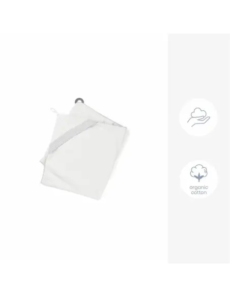 Doomoo hooded towel XL with teething ring Dry'n Play from 0 to 6 years - white — photo 2