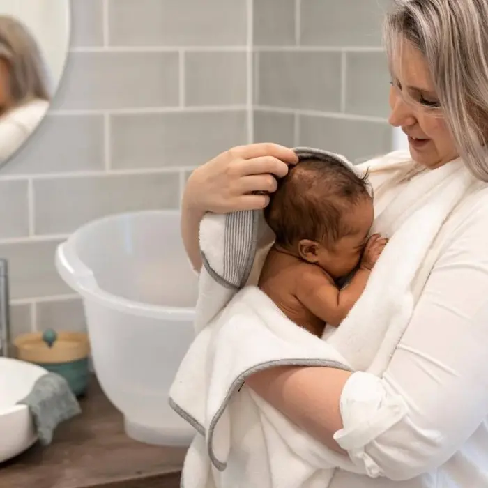 Cape De Bain XL Avec Anneau De Dentition Dry'n Play Doomoo
