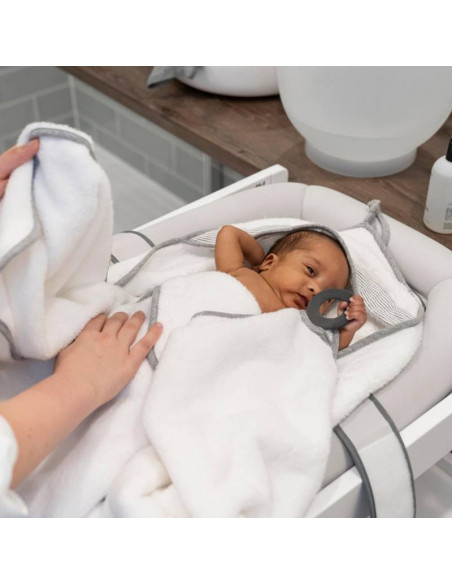 Cape De Bain XL Avec Anneau De Dentition Dry'n Play Doomoo