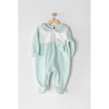 Grenouillère en Velours Mint Pyjama bébé - Maroc